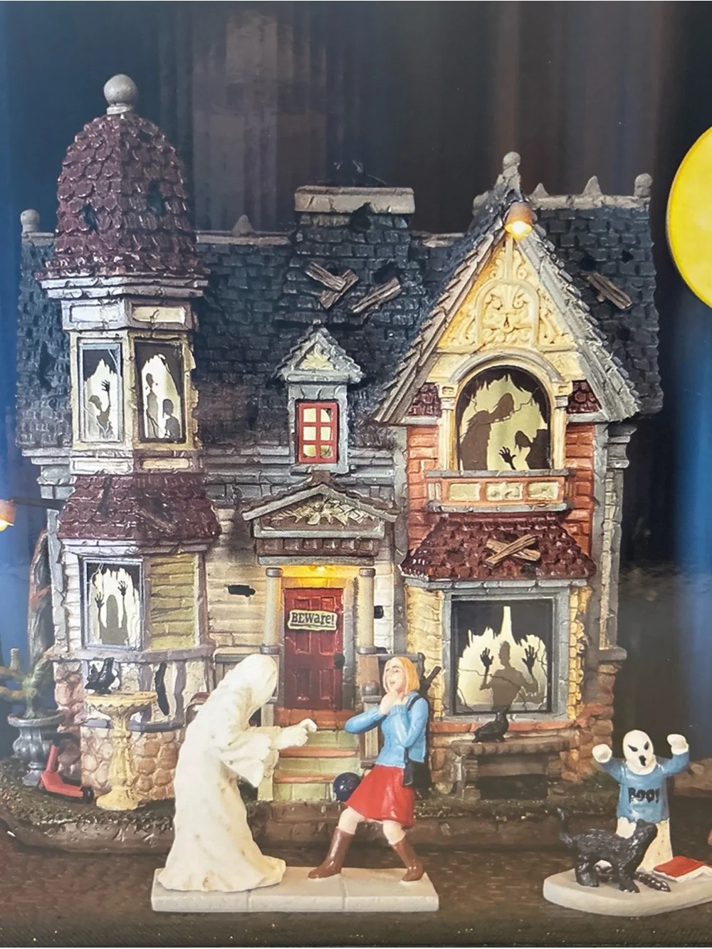 Lemax  Spooky Town- The The House of Shadows 11 PC Boxed Set New Halloween